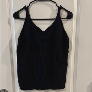 Women's Black Knit Tank Top